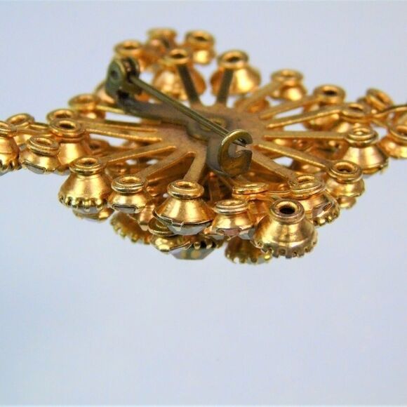 Mid Century Starburst Aurora Borealis Brooch - Picture 3 of 7